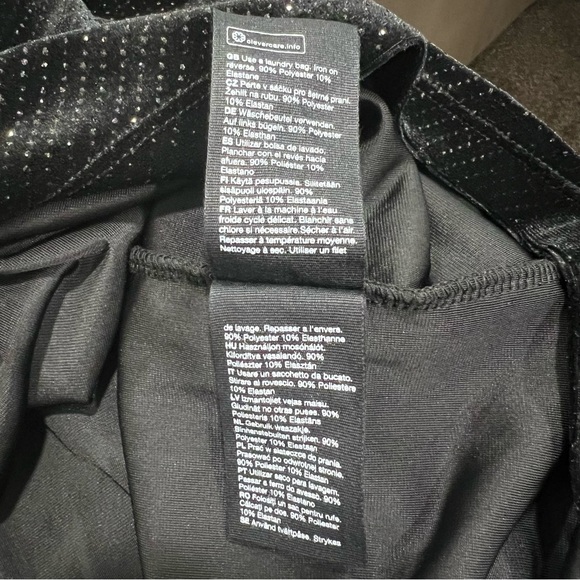 & Other Stories NWT Glitter Velour Shoulder Pad Long Sleeve Mini Dress Black, 4 - Picture 16 of 16